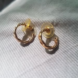 Vintage Gold Hoop Earrings